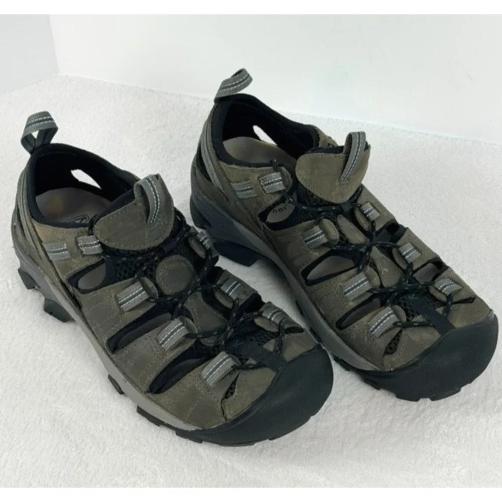 KEEN Newport H2 Men's Hiking Sandals Olive Green Closed Toe Size 8.5 US